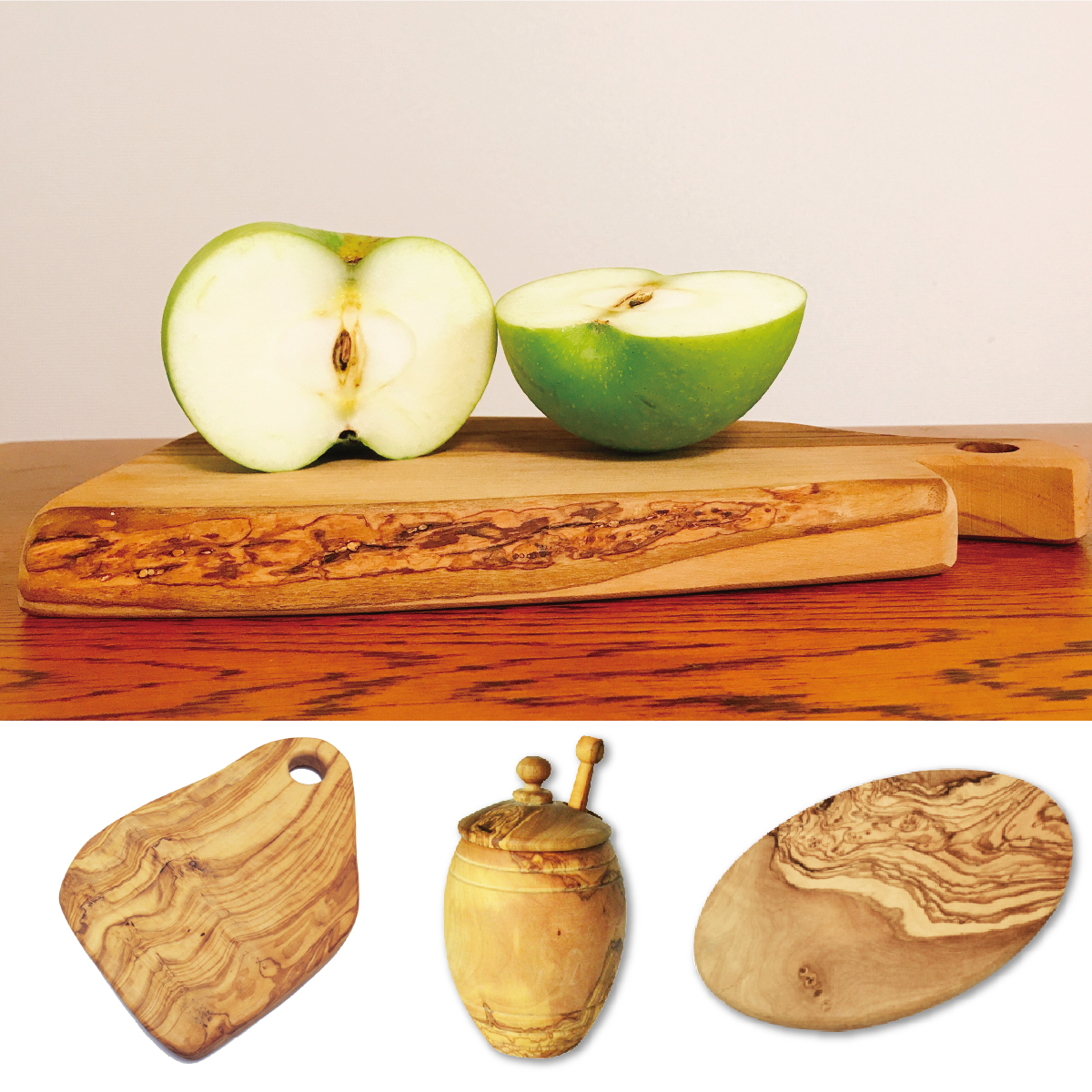 Olive wood kitchenware